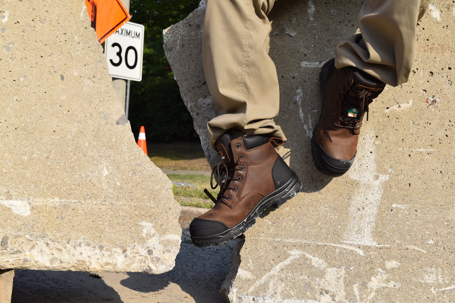 Lace-Up Work Boots
