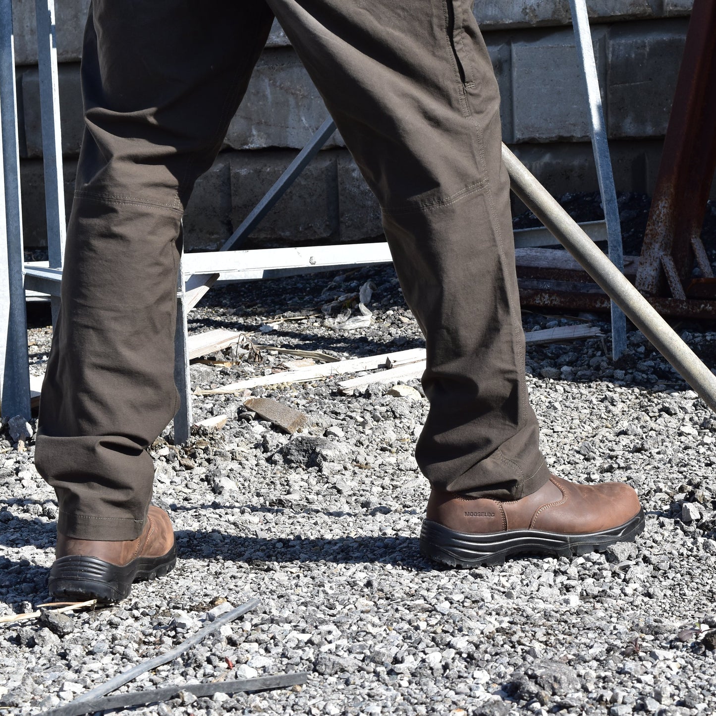 Men's CSA ASTM Composite Toe Chelsea Work Boots - Timber II Brown