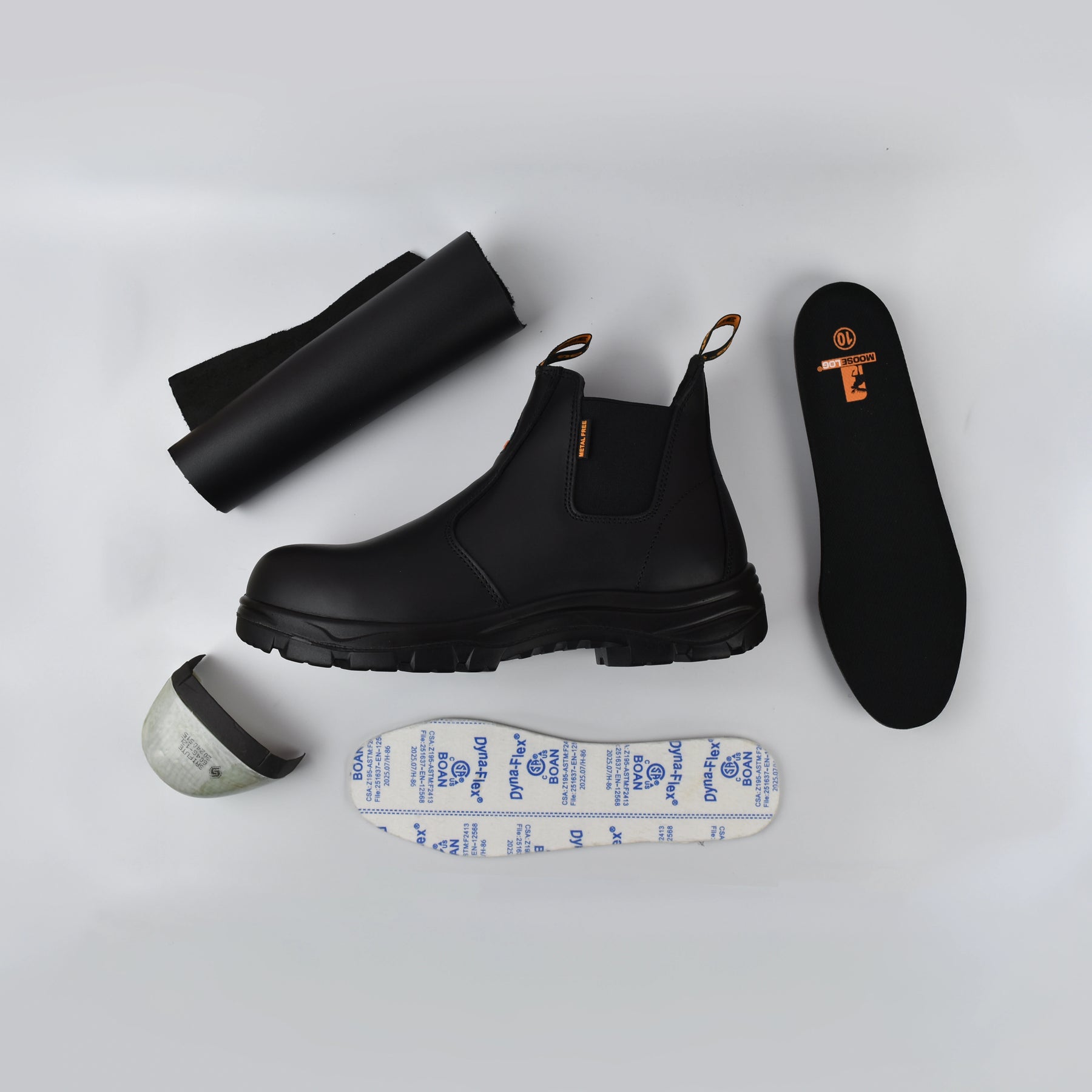 Flay Lay of a MooseLog Timber boot