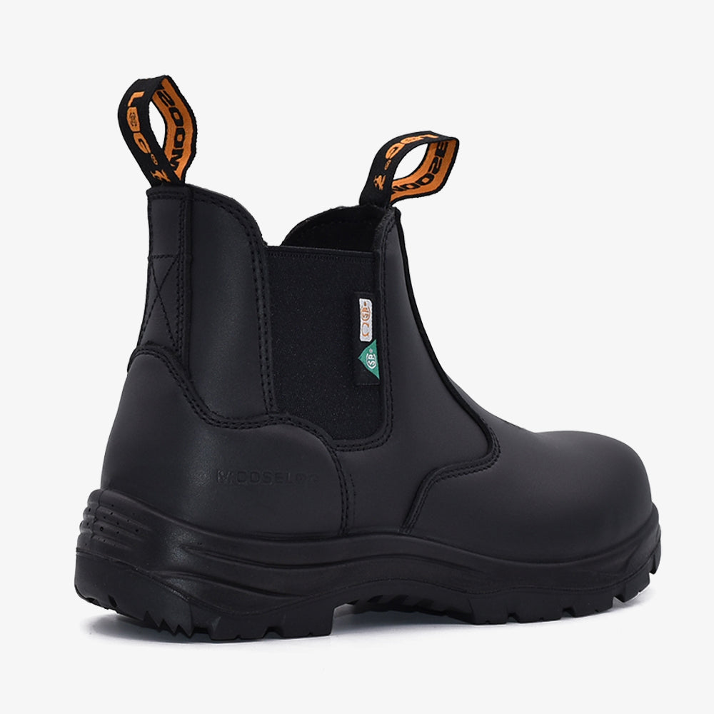 Women's CSA ASTM Composite Toe Chelsea Work Boots - Timber II Black