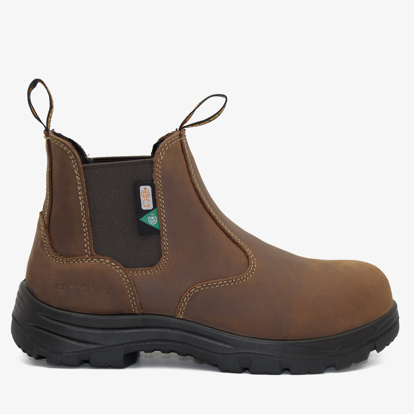 Men's CSA ASTM Composite Toe Chelsea Work Boots - Timber II Brown