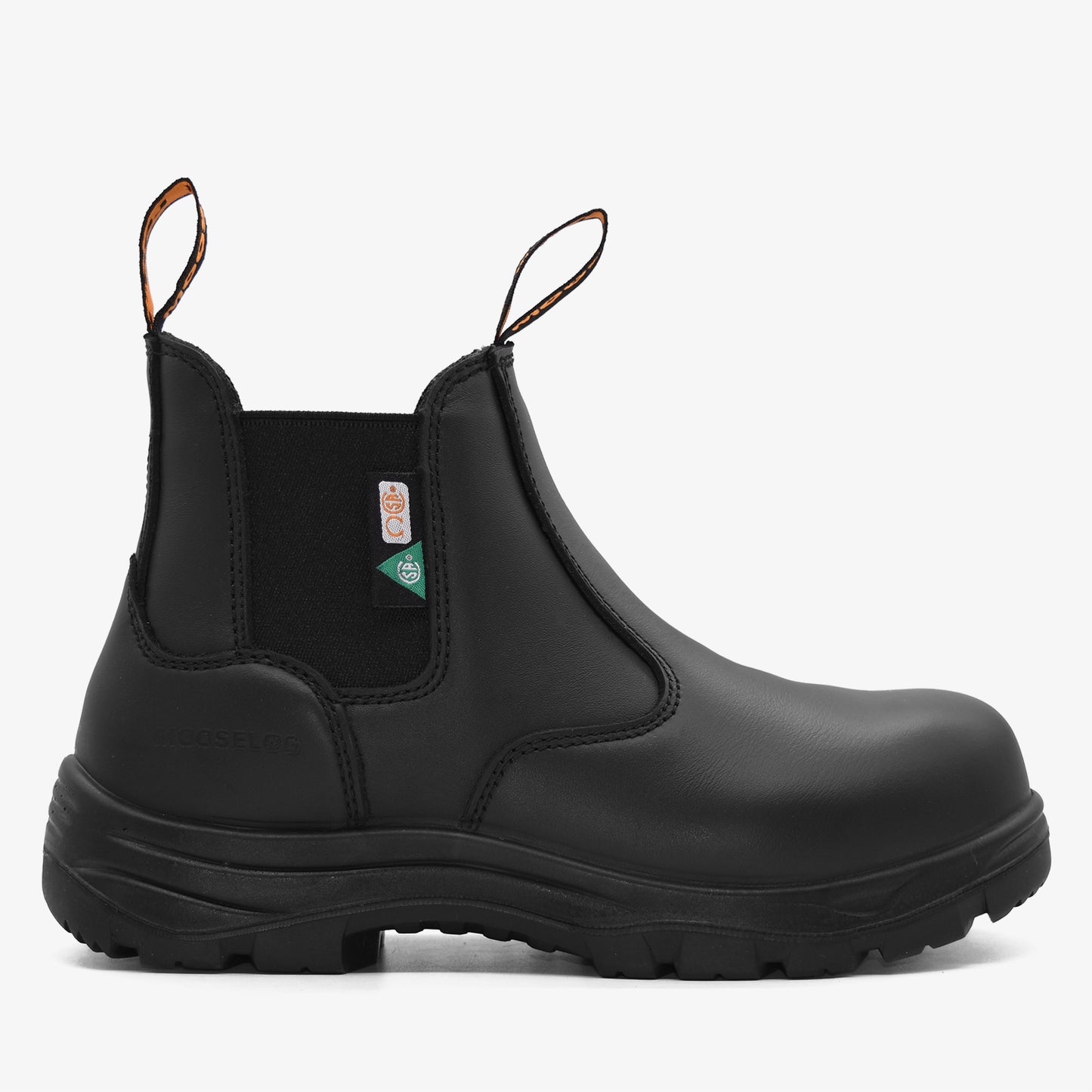 Women's CSA ASTM Composite Toe Chelsea Work Boots - Timber II Black