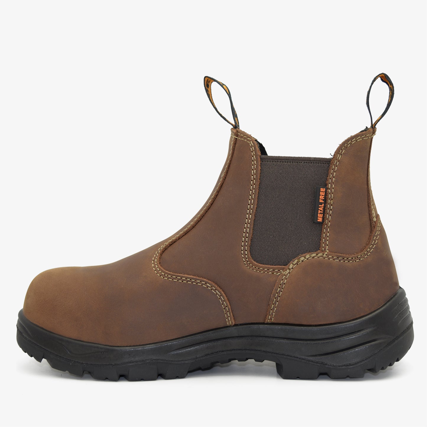 Women's CSA ASTM Composite Toe Chelsea Work Boots - Timber II Brown