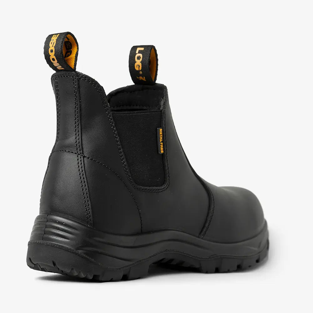 Chelsea Cheap Slip On Work Boots Men's Steel Toe Work Boots Slip